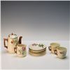 Image 2 : 9pc Rose Design Pottery Tea Service Items
