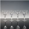 Image 2 : 4pc Waterford Crystal Sheila Claret Wine Glasses
