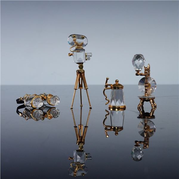 4pc Swarovski Crystal Miniature Figurines