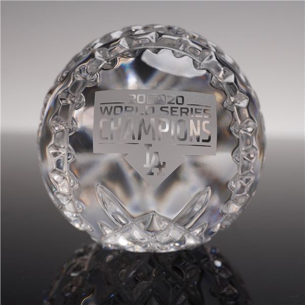 Waterford Crystal Baseball, 2020 World Series Champions Los Angeles Dodgers