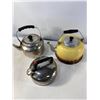 Image 1 : Group of Three Vintage Metal Tea Kettles