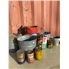 Image 2 : Galvanized Pails, Buckets & Vintage Oil Cans