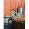 Image 1 : Large Galvanized Utility Bins & Wash Tubs