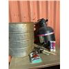 Image 1 : Galvanized Barrel, Jacuzzi Filter & Tools