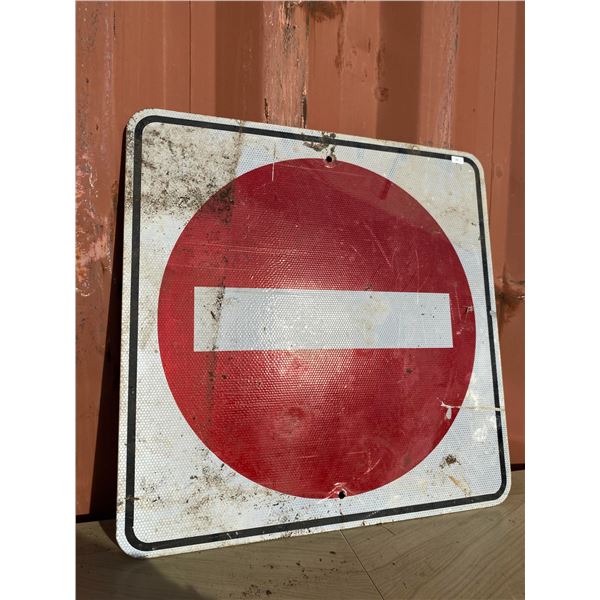 Alberta 'Do Not Enter' Road Sign