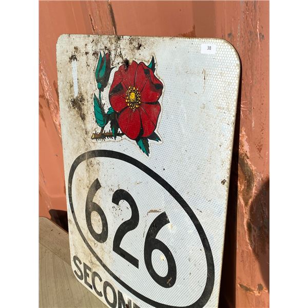 Alberta Highway 626 Secondary Route Sign