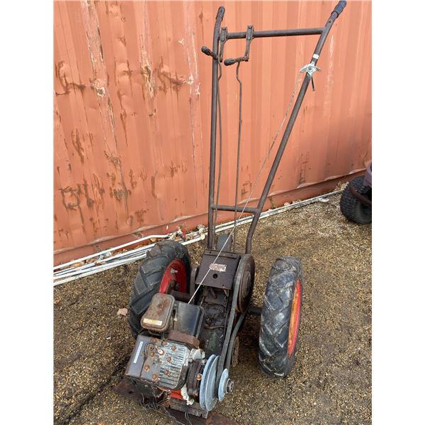 Vintage Walk Behind Garden Tractor Untested