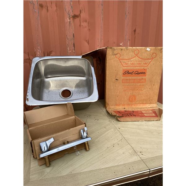 Steel Queen Stainless Sink w/ New Faucet
