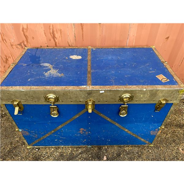 Blue Vintage Storage Trunk