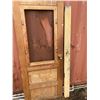 Image 1 : Vintage Wooden Screen Door with Crystal Knob & Trim Piece