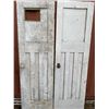 Image 2 : Pair of Antique White Wooden Doors