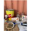 Image 3 : Vintage Mixed Lot Lard Tin, Rackets, Bottles & Signs