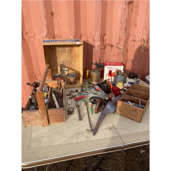 Vintage Tools, Hardware & Mermaid Float Lot