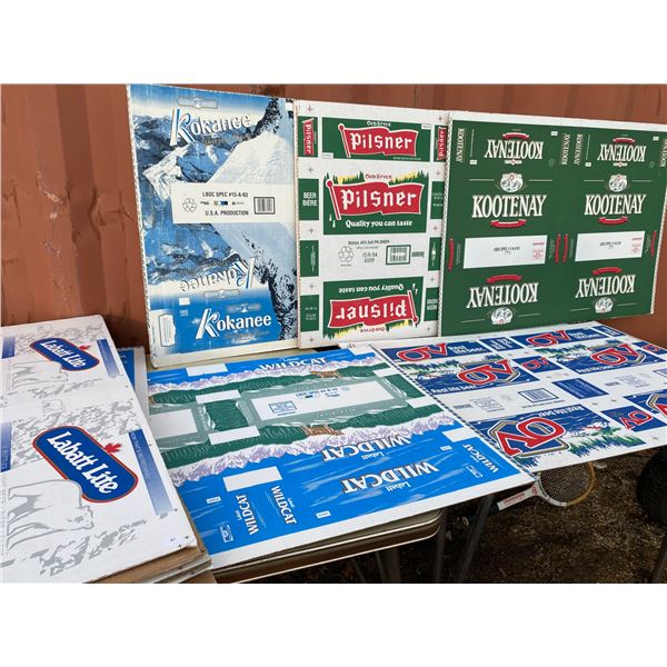 Vintage Beer Case Cardboard Flats