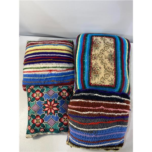 Handmade Crochet Cushion Lot