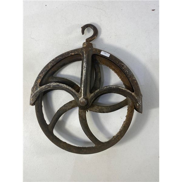 Vintage Cast Iron Pulley
