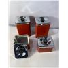 Image 2 : Vintage Red Metal Canister Set