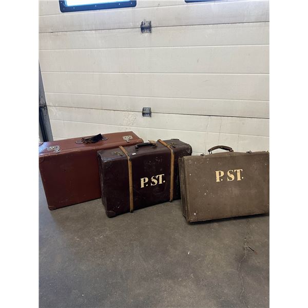 Set of Vintage Suitcases (P.ST. Marked)