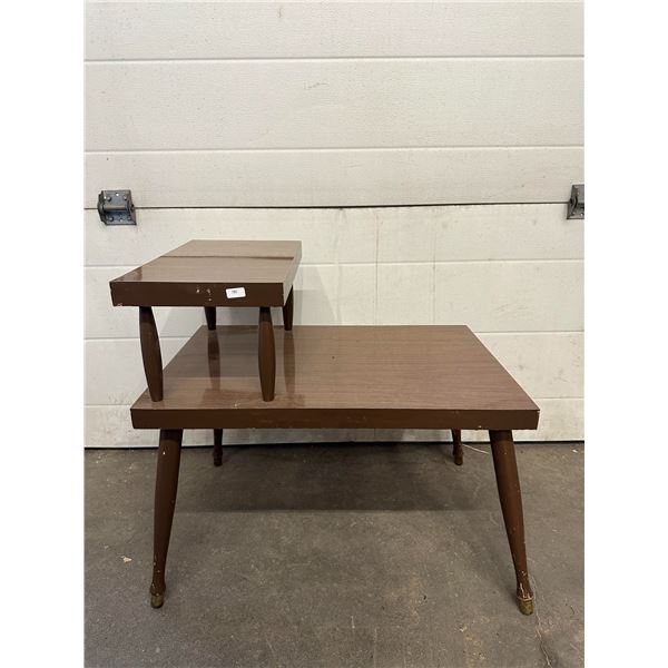Mid-Century Two-Tier Side Table