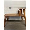 Image 1 : Mid-Century Wooden Two-Tier Bench/Table