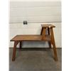 Image 3 : Mid-Century Wooden Two-Tier Bench/Table