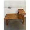 Image 5 : Mid-Century Wooden Two-Tier Bench/Table