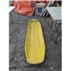 Image 1 : Vintage “Snow Skimmer” Yellow Metal Sled with tow bar