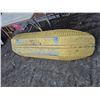 Image 4 : Vintage “Snow Skimmer” Yellow Metal Sled with tow bar
