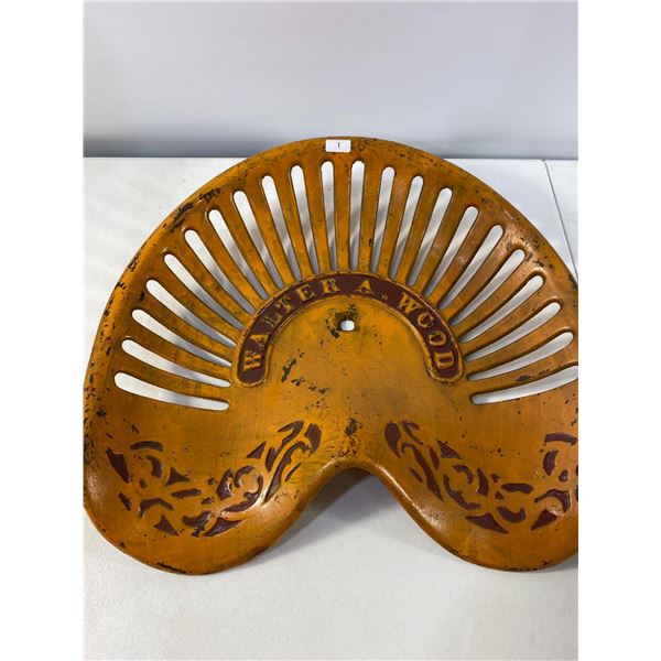 Walter A. Wood Cast Iron Implement Seat