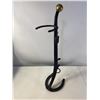 Image 2 : Blacksmith-Made Horse Bridle Stand with Brass Finial