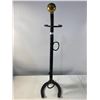 Image 4 : Blacksmith-Made Horse Bridle Stand with Brass Finial