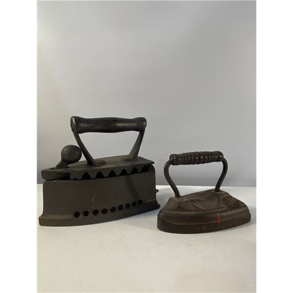 Pair of Antique Charcoal Irons