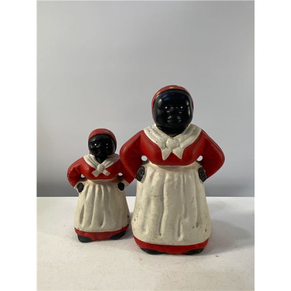 Pair of Cast Iron 'Mammy' Banks