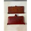 Image 1 : Pair of Cast Iron Tractor Engine Covers  Cockshutt & McCormick
