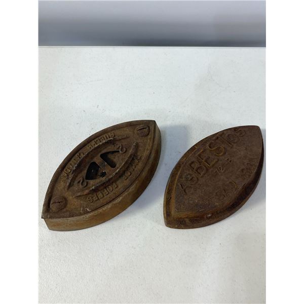 Pair of 'Asbestos' Brand Sad Irons