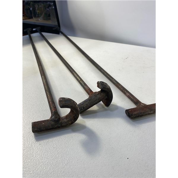 Set of Three Antique Branding Irons