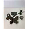Image 3 : Cast Iron Decorative Lot: Butterfly, Mermaid, Bottle Openers & Wall Hooks