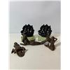 Image 4 : Cast Iron Nautical Lot: Ship Bookends & Mermaid Figures