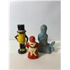 Image 4 : Cast Iron Figurine Trio “ Lady, MR Peanut, and Mermaid