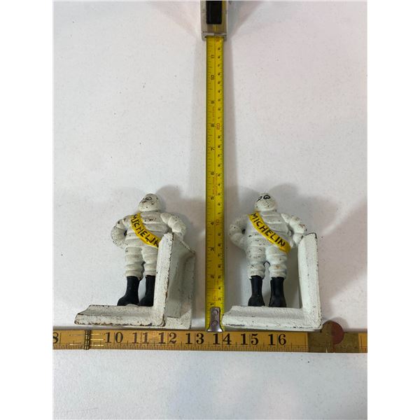 Pair of Cast Iron Michelin Man Bookends