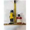 Image 1 : Cast Iron Character Bank Pair, MR Peanut & lady