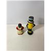 Image 4 : Cast Iron Character Bank Pair, MR Peanut & lady