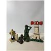 Image 1 : Cast Iron Figurine Group “ Michelin, Mermaids, and Lighthouse