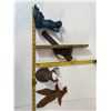 Image 2 : Cast Iron Mixed Lot “ Moose Head, Mermaid, Eagle, and Tool