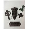 Image 1 : Anchor Door Knocker, Mermaid and Decorative Plate Lot