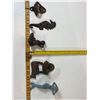 Image 2 : Cast Iron Decorative Lot: Mermaid Figures, Seahorse Hook and Bottle Openers