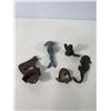 Image 5 : Cast Iron Decorative Lot: Mermaid Figures, Seahorse Hook and Bottle Openers