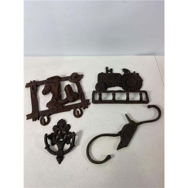 Cast Iron Anchor, Mermaid Hook and Bottle Opener Lot