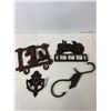 Image 4 : Cast Iron Anchor, Mermaid Hook and Bottle Opener Lot