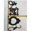 Image 2 : Cast Iron Decorative Set - Lizard Hook, Western Boots Rack, Wreath Plaque & Bird Hook